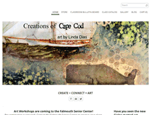 Tablet Screenshot of creationsofcapecod.com